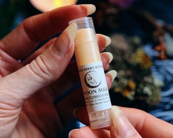 Moon Milk Lip Balm: Creamy Vanilla Flavour, Soothing Lip Care, Dreamy Gifts