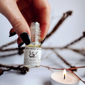 Nocturne Wolf Perfume Oil: Burnt Sugar, Woods, Eerie Fragrances