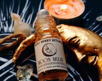Moon Milk Perfume Oil: Vanilla, Cream And Milk, Cosy Fragrances, Shimmering Oils