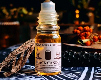 Black Candle Perfume Oil: Incense and resinous aromas, Myrrh and Frankincense, Cathedral Fragrances