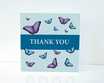 Thank You Card - Butterfly Card - Greetings card