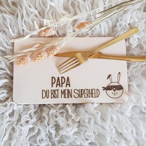 Breakfast boards &quot; Dad you are our superhero &quot;