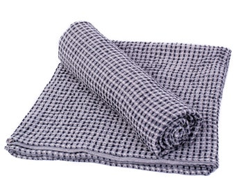 Linen Bath Towels Soft Natural Waffle Linen Bath Towel, Sauna Towel, Natural Stonewashed linen towel, Softened Linen, Flax Sauna - 3 colors