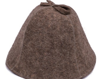 Cappello da sauna in feltro di lana naturale al 100% con gancio, ottimo regalo, la massima qualità, Saunahut