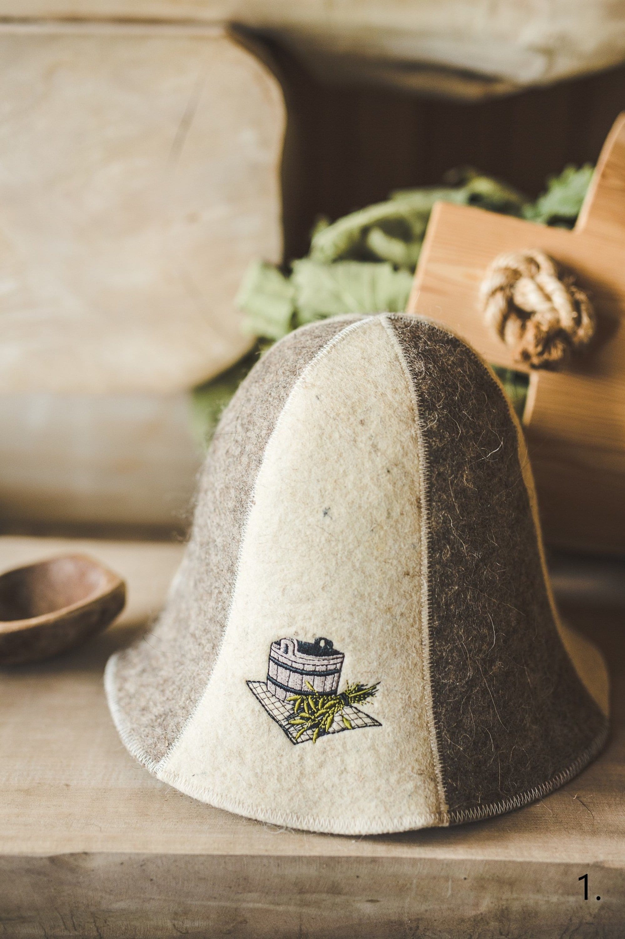 5 Styles Sauna Hat 100 Natural Wool Felt With Finely Etsy Canada