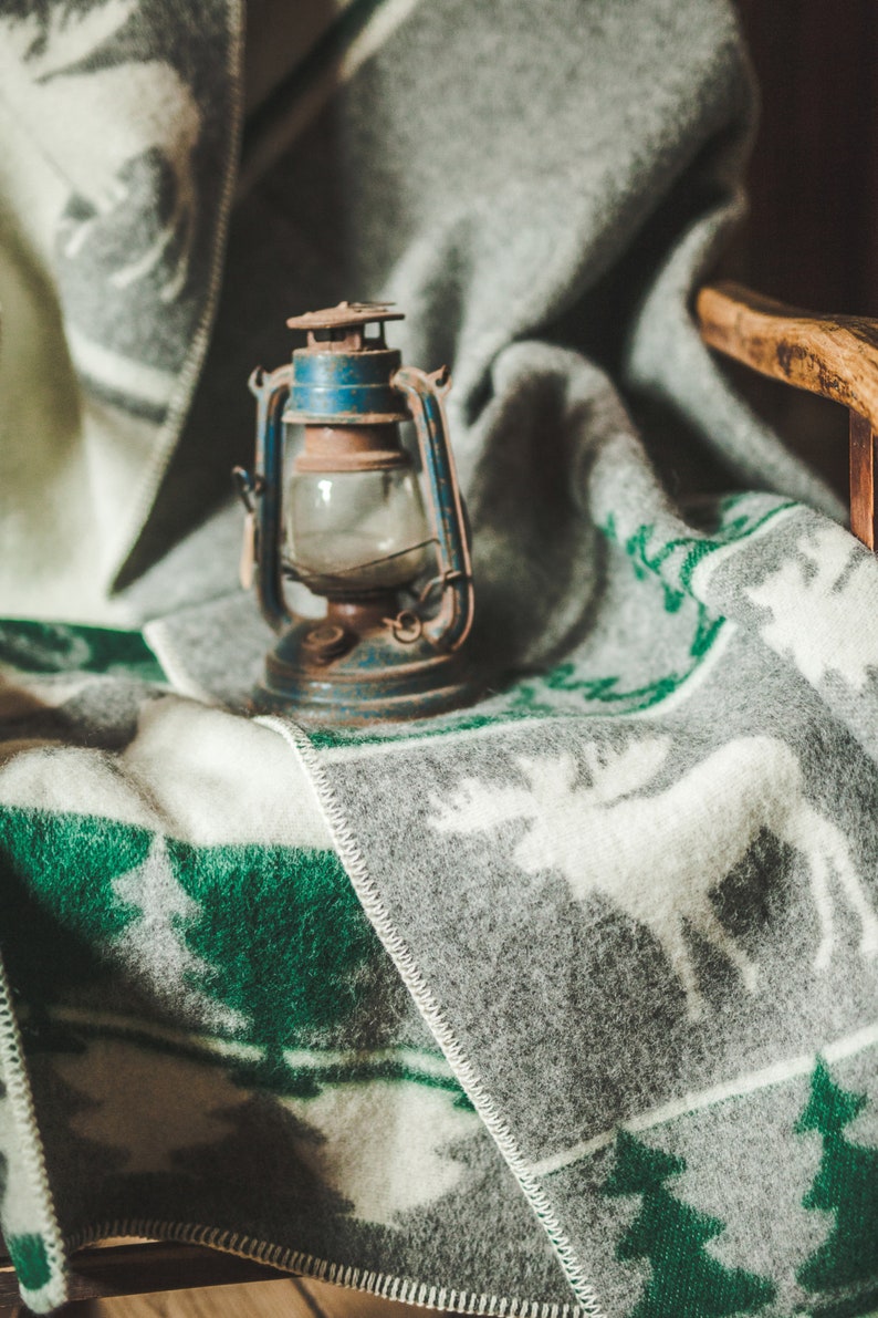 3 Multiple Colors Christmas Blanket Natural New Zealand Wool Etsy