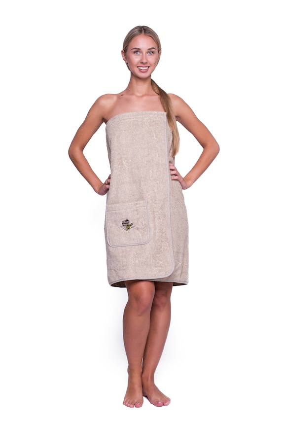 Bath Wrap for Women 75x140cm Linen and Cotton Sauna Sarong With Elastic Band and Velcro Fastener Skirt SPA Wellness Towel Quick Drying Etsy Australia