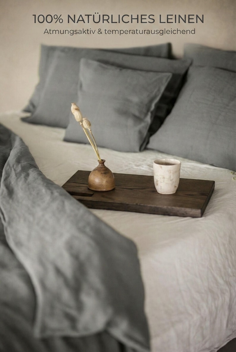 Washed Linen Bedding Set: Pure European Linen Duvet Cover image 9