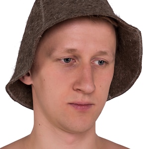 Sauna Hat 100% Natural Wool Felt with Hook, Great Gift, the Highest Qualityt, Saunahut image 4