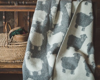4 Mehrere Farben, Wolldecke Natürliche Neuseeland Wolle 130x200cm doppelseitige Wendedecke werfen kariertes warmes mit altem Schafgeschenk