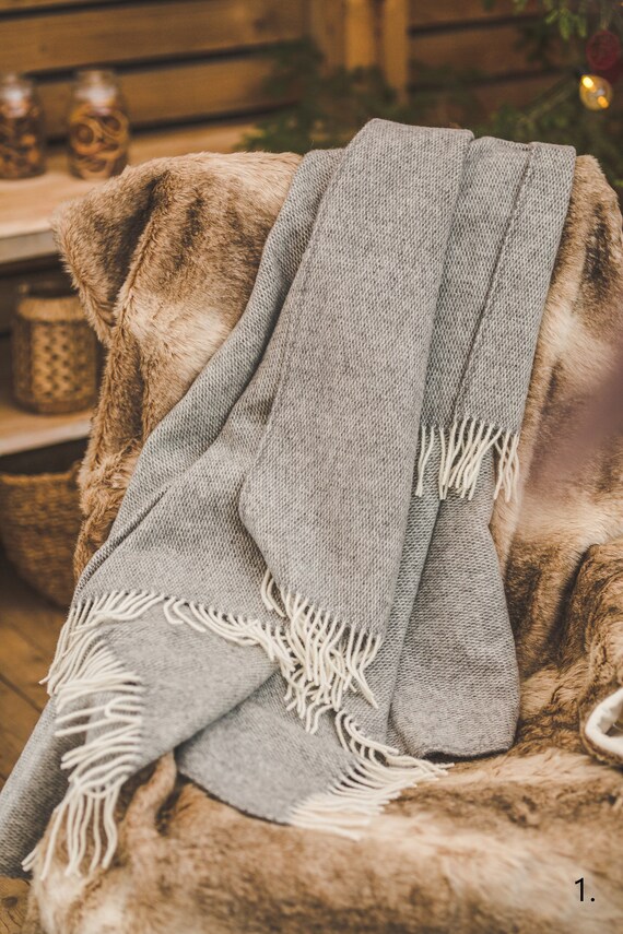 Sheep wool throw sale