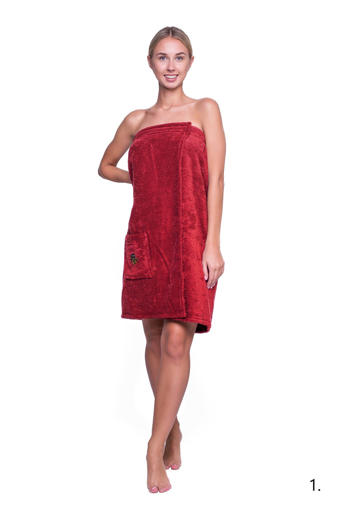 4 Multiple Colors Bath Wrap Women Sauna Sarong Elastic Band and ...
