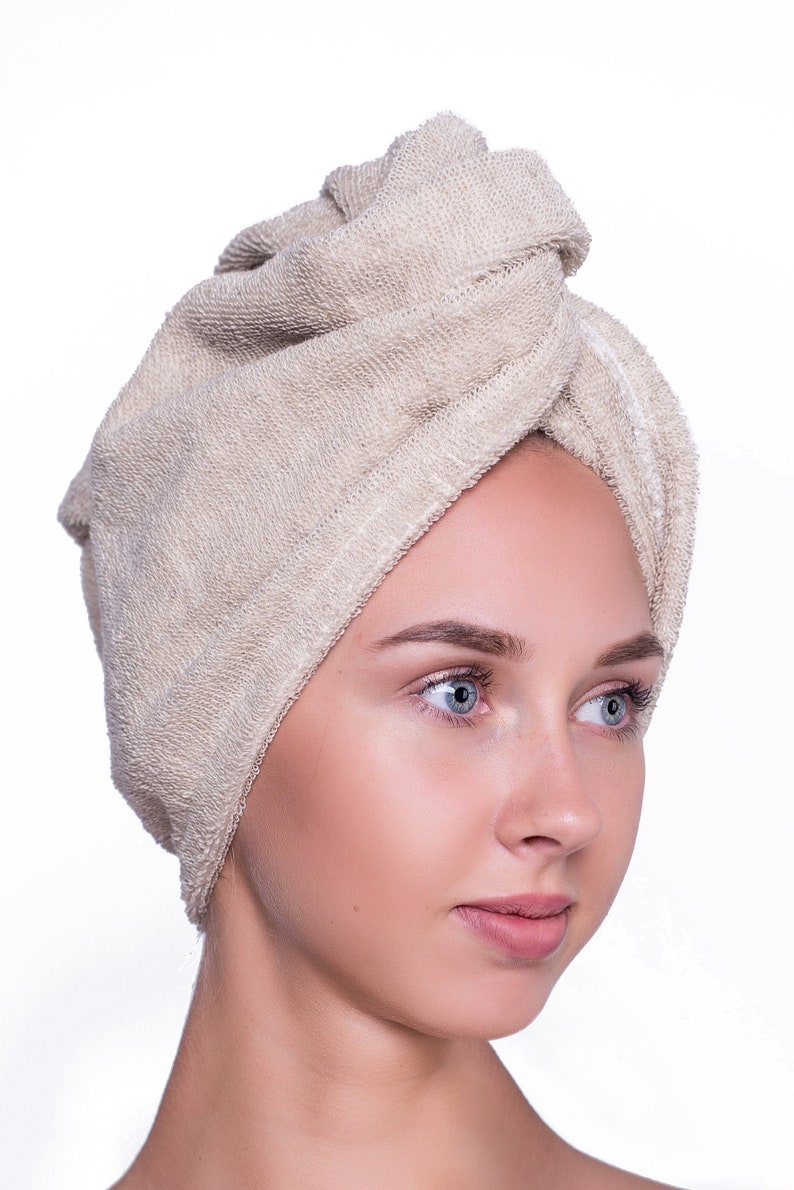 Linen and Cotton Women Turban Twist Hair Towel Wrap with Etsy