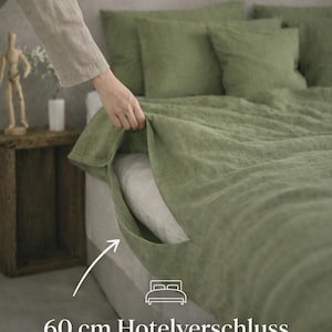 Washed Linen Bedding Set: Pure European Linen Duvet Cover image 8