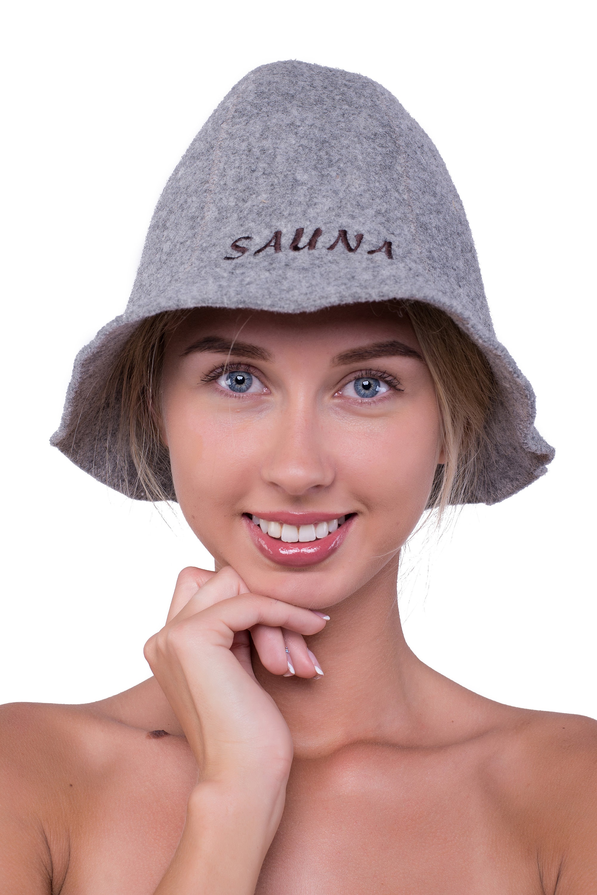 3 Styles Sauna Hat Natural Wool With Finely Embroidered Logo Etsy