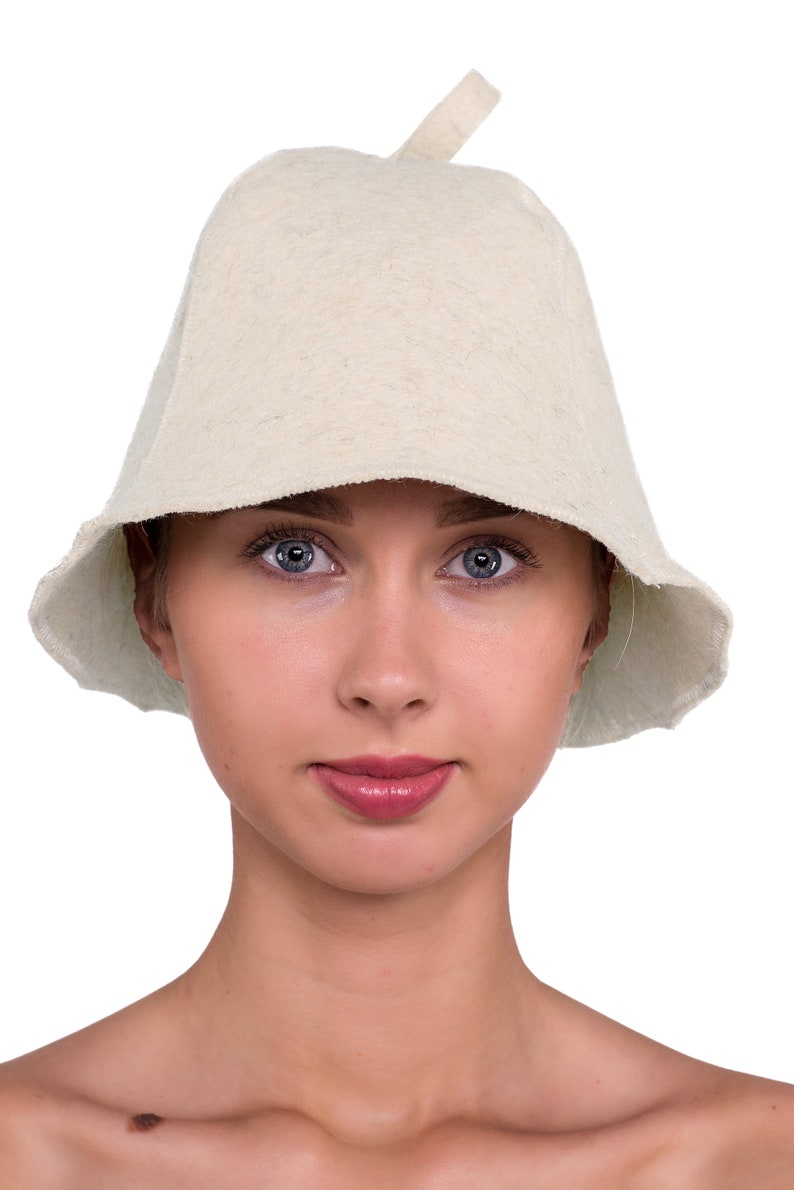 Sauna Hat 100% Natural Wool Felt with Hook, Great Gift, the Highest Qualityt, Saunahut image 5