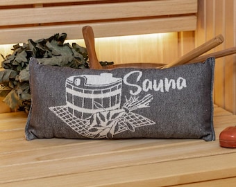 Bastukudde i bomull: Vändbart nackstöd för resor (50 x 22 cm)
