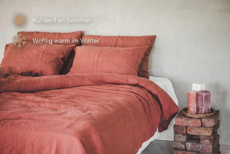 Washed Linen Bedding Set: Pure European Linen Duvet Cover image 11