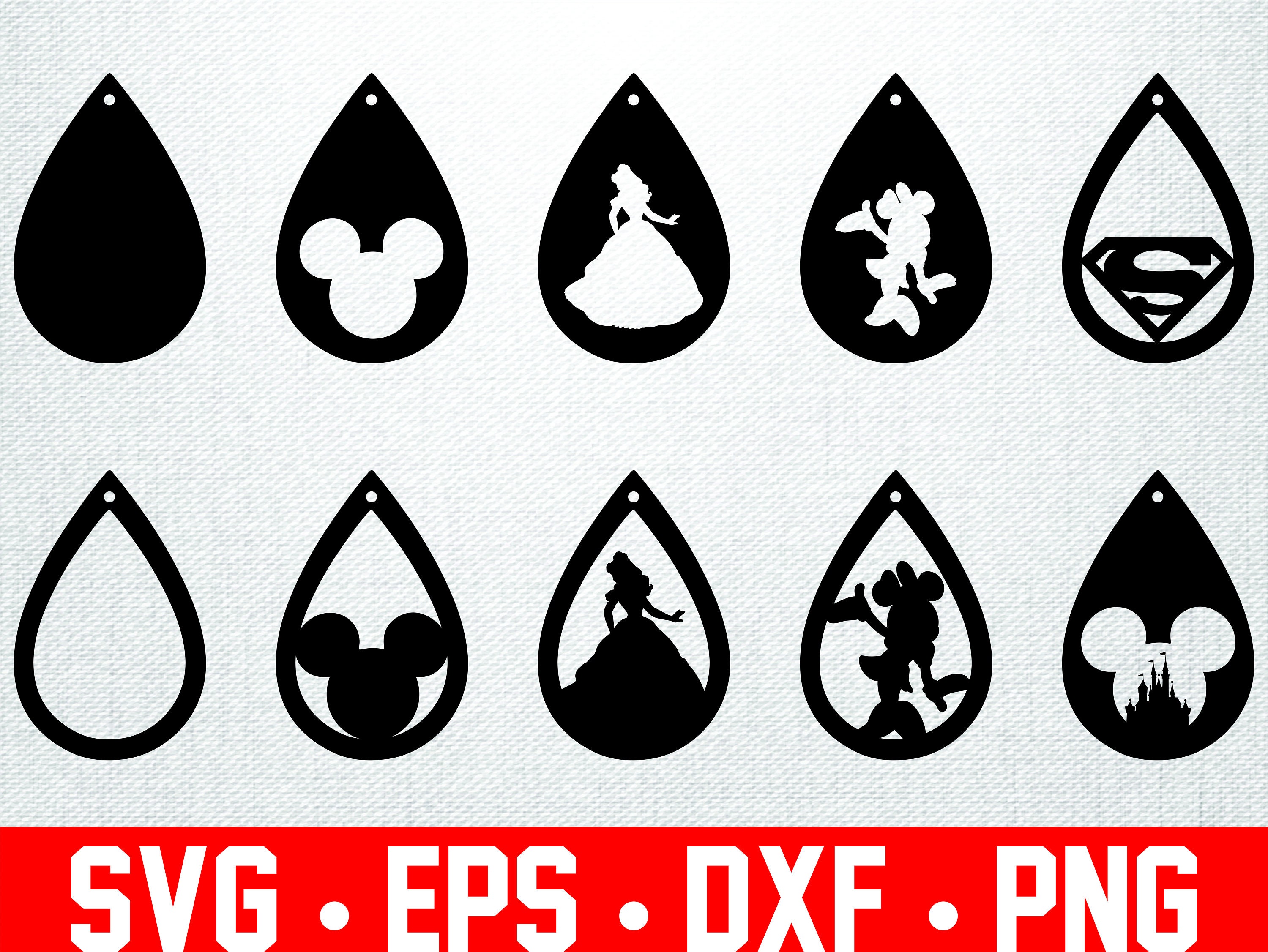 Download Earrings SVG/ Tear Drop Earrings/ Clipart/ Cut Files ...