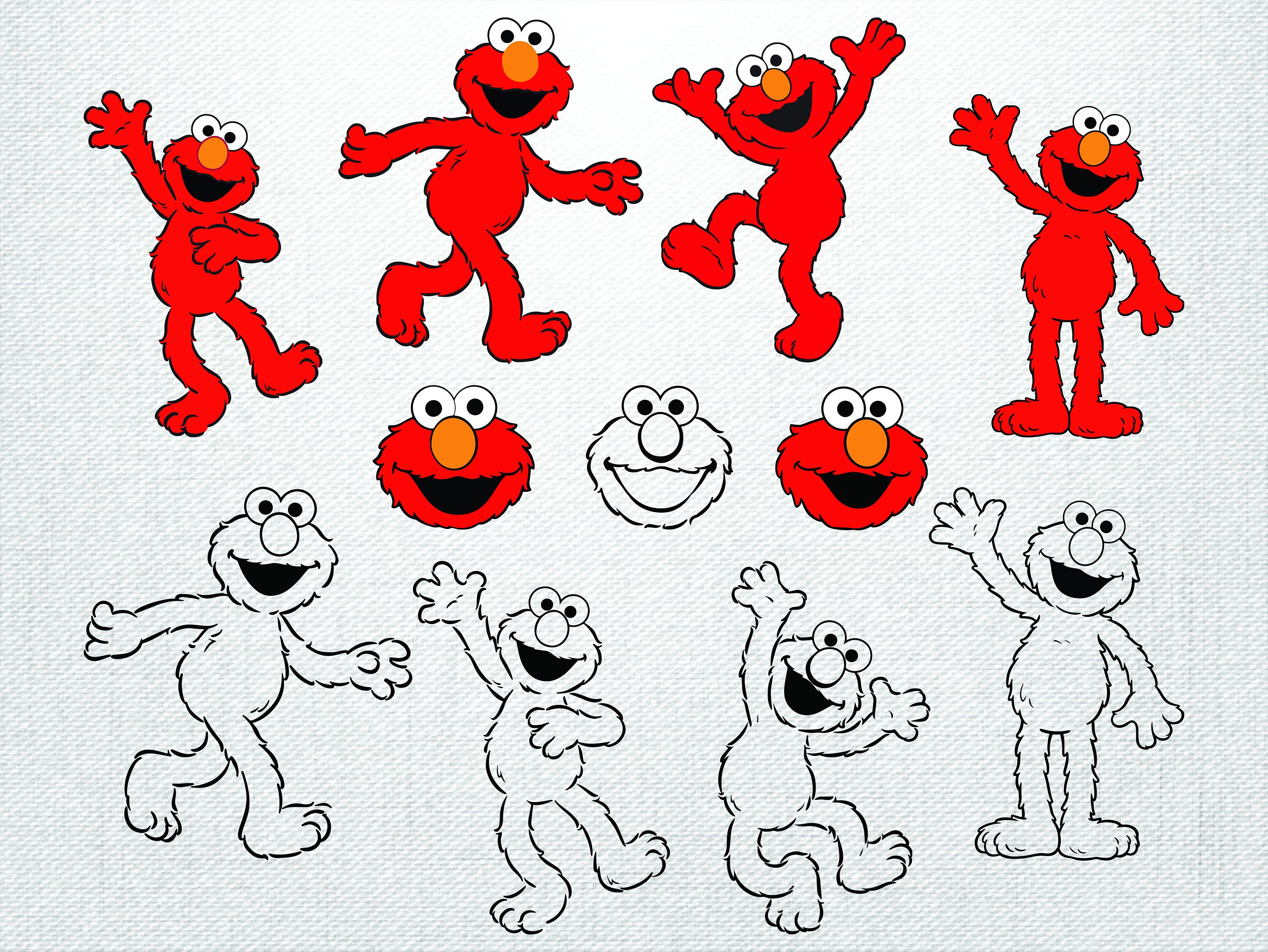 Download Elmo svg/ Sesame street svg/ Elmo clipart/ sesame street | Etsy