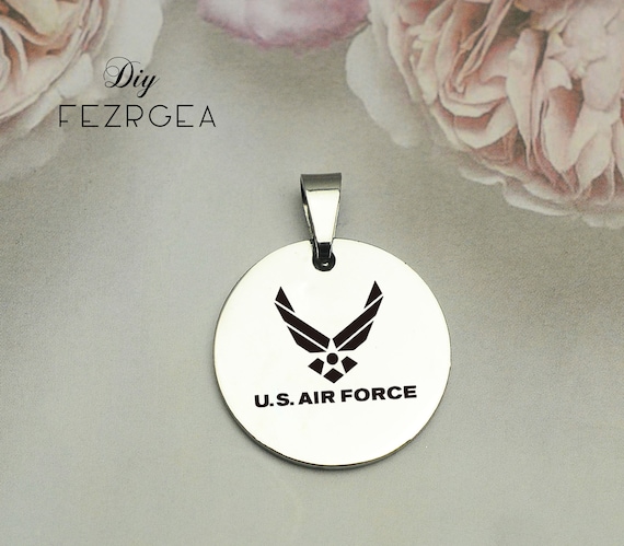 US air force Stainless Steel Charm,Personalized air force Engraved Charms,Custom charms/Pendants,Necklace Bangle Charms