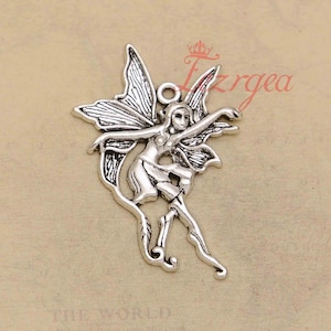 5PCS -Antique silver Fairy charms. Fairy pendants. CY369