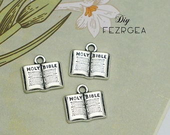 20 PCS antike Silber Heilige Bibel Charme. Religion Anhänger. CY083160