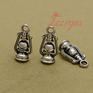 20PCS Antique silver Lantern charms.Oil Lamp  pendants. CY273