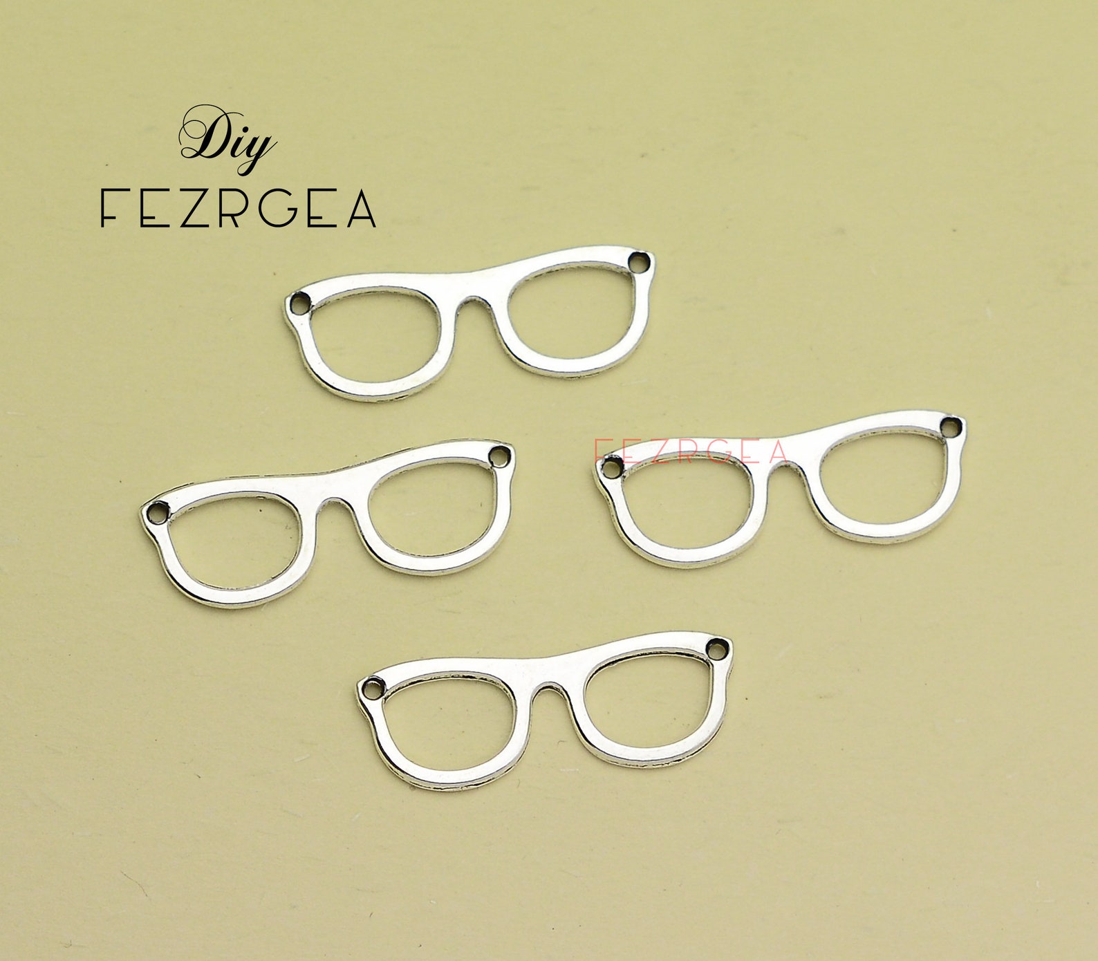 35pcs29x10mm Antique Silver Eyeglasses Charms.spectacles Etsy