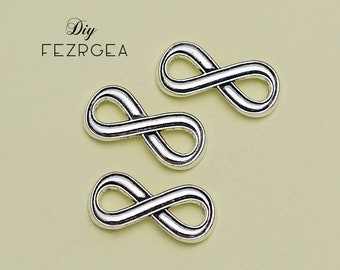 15PCS--29x14mm, Antique silver 8 Infinity wish Connector .Infinity  pendants.