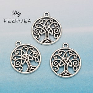 20pcs --23x20mm Triquetra Symbool Life Tree Charms Triquetra Life Tree Charms Triquetra Symbol Life Tree