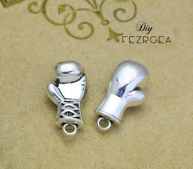 3PCS Antique Boxing Gloves Charms.3d Sports Pendants. DH0521 Etsy