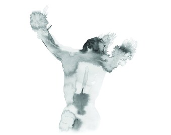 Nude Male Drawing | Etsy