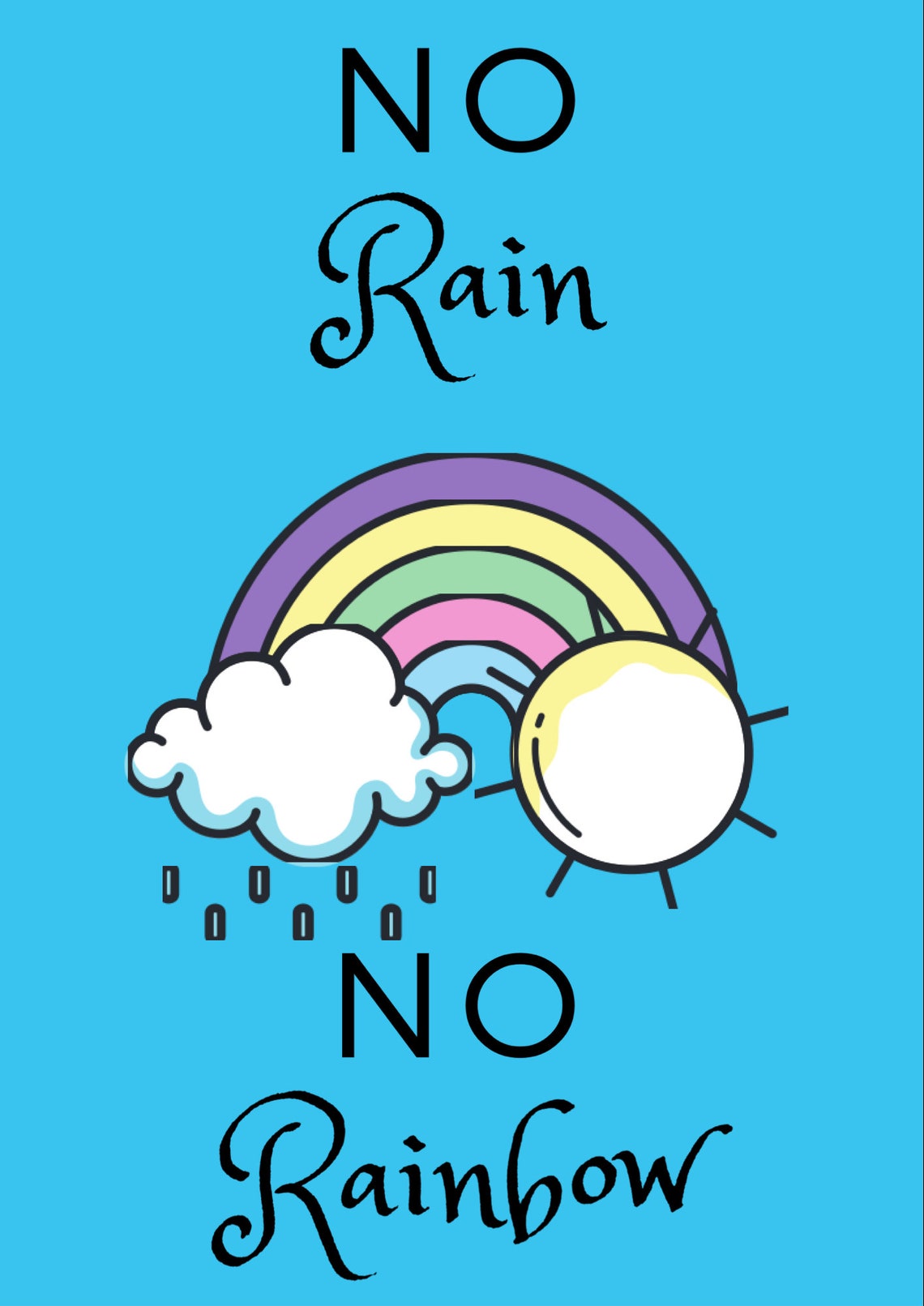 No Rain, No Rainbow Printable Etsy No Rain, No Rainbow Printable Etsy