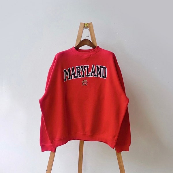 Vintage Universität von Maryland Terrapins Sweatshirt/ 2XL