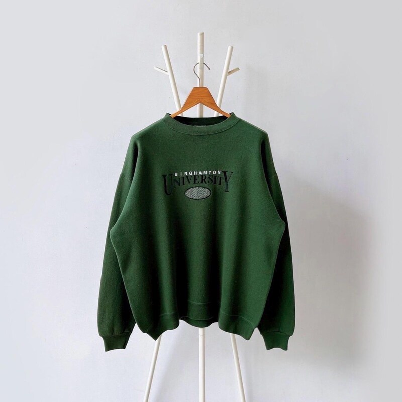 Binghamton University Official Grandpa Unisex Adult Pull-Over Hoodie, Athletic Heather, Small