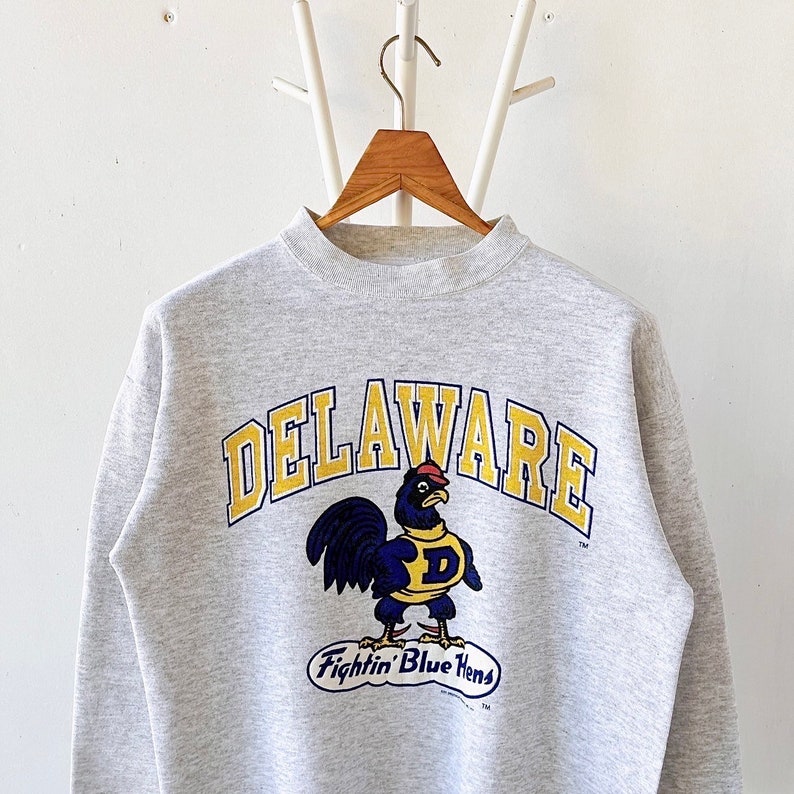 90s University of Delaware Blue Hens Sweatshirt/ L - Etsy