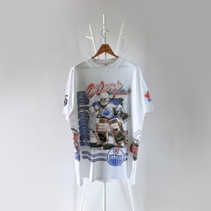 InstantReplayVintage Vintage Edmonton Oilers T Shirts, Ringer T Shirt, 90 S Clothing, 90 S Sports, Vintage Hockey, Size Men's Medium
