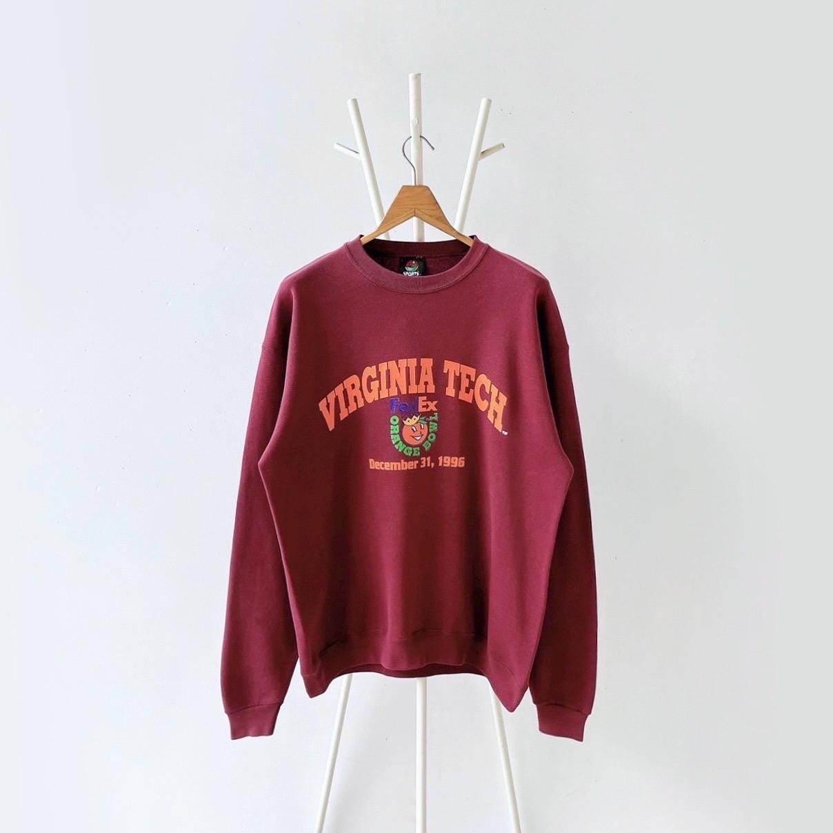 90s Virginia Tech VT Hokies Sweatshirt L Etsy Canada