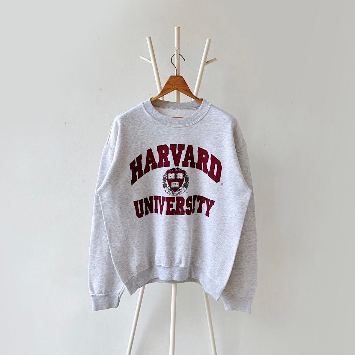 Grey Harvard Sweatshirt Etsy UK