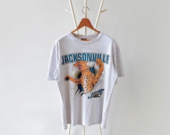 90s Jacksonville Jaguars NFL screen 2 side t-shirt/ M