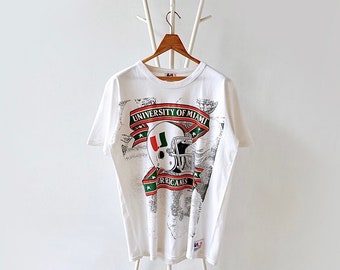 90s University of Miami Hurricanes t-shirt/ L