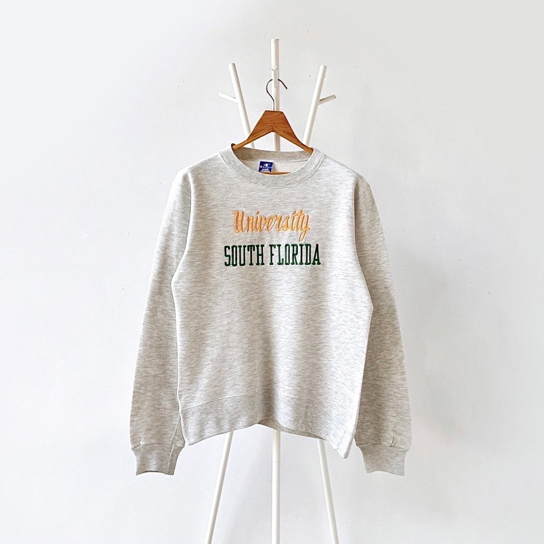 USF Bulls Arch Logo Gameday Crewneck Sweatshirt - Green, Large - View #6