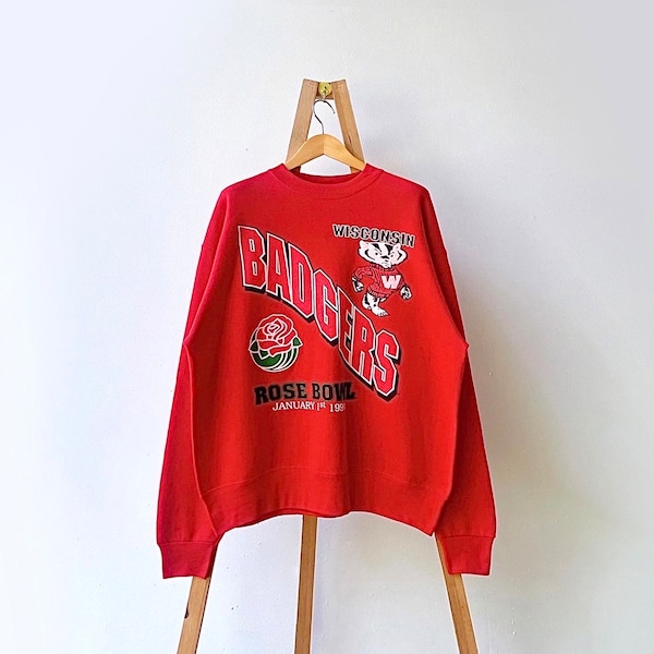 90er Jahre Wisconsin Badgers UW Sweatshirt / XL