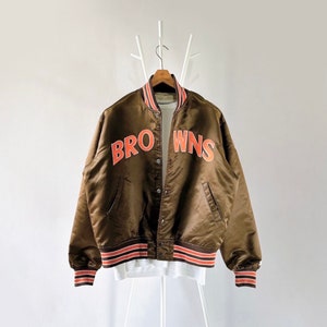 90s Cleveland Brown NFL bomber jacket/ L