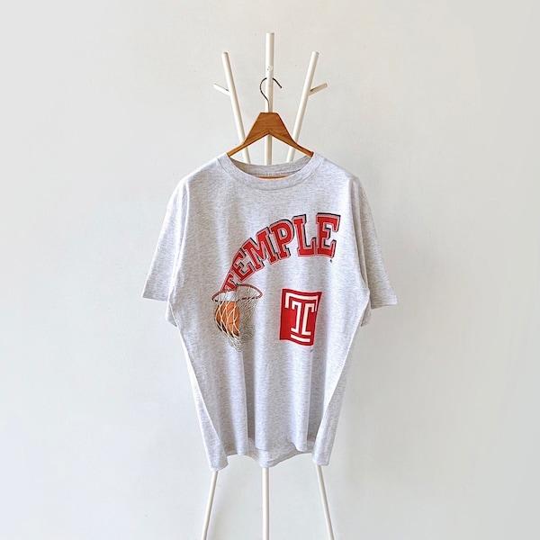 90s Temple University Owls athletic t-shirt/ XL