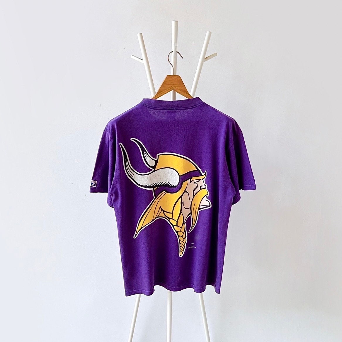 90s Minnesota Vikings NFL T shirt L Etsy UK