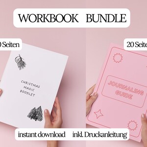 Journaling Guide & Christmas Magic Booklet – Mindful Workbook Package | Self-Reflection and Christmas Magic | Digital Download Set