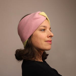 SALE Ausstellungsstücke - warmes Stirnband 100% Baumwolle Fleece