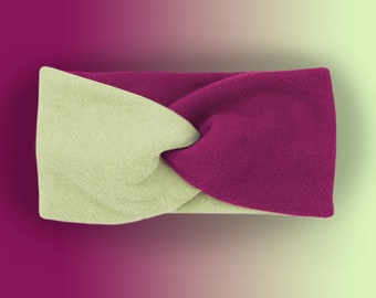 flauschiges Stirnband aus 100% Baumwolle Fleece